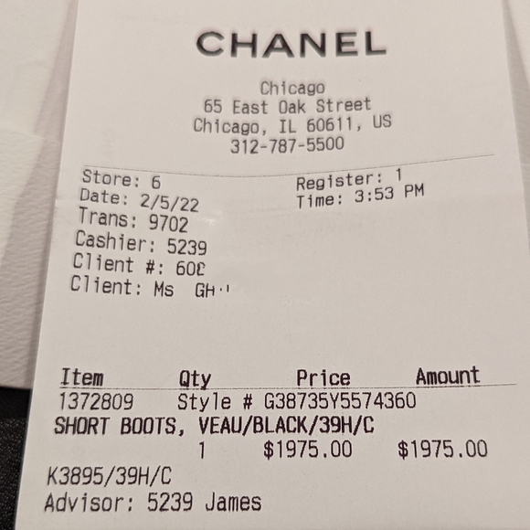 Chanel 22C black patent calfskin wedge ankle boots in size 39.5C - Picture 16 of 16